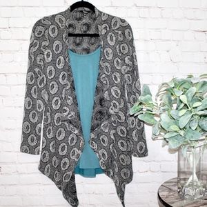 Ivy Beau Grey and Black Cardigan